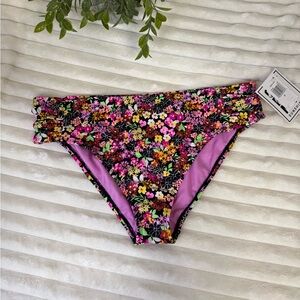 California Sunshine floral swim bottoms size 0 XL